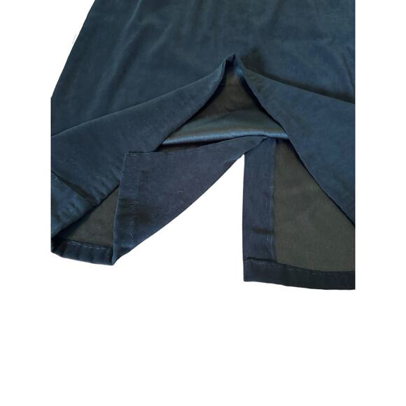 Briggs Petite Black Straight Skirt with Slit 16 P Modest Polyester Spandex - Picture 3 of 7